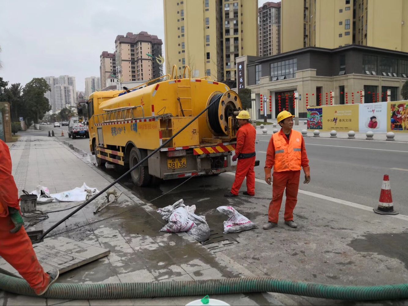 禅城排污管道清淤-管道清洗