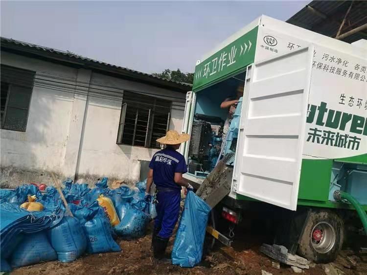 禅城工业污泥压干处理